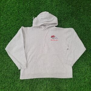 LEE Denver-Broncos Hoodie Womens Medium 22x22 Boxy Baggy Crop